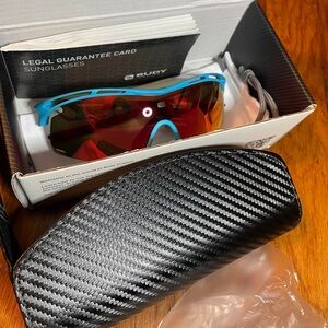 Rudy Project Tralyx + Sunglasses with Azure Frames and Multilaser Orange Lens